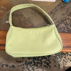 Green hand purse